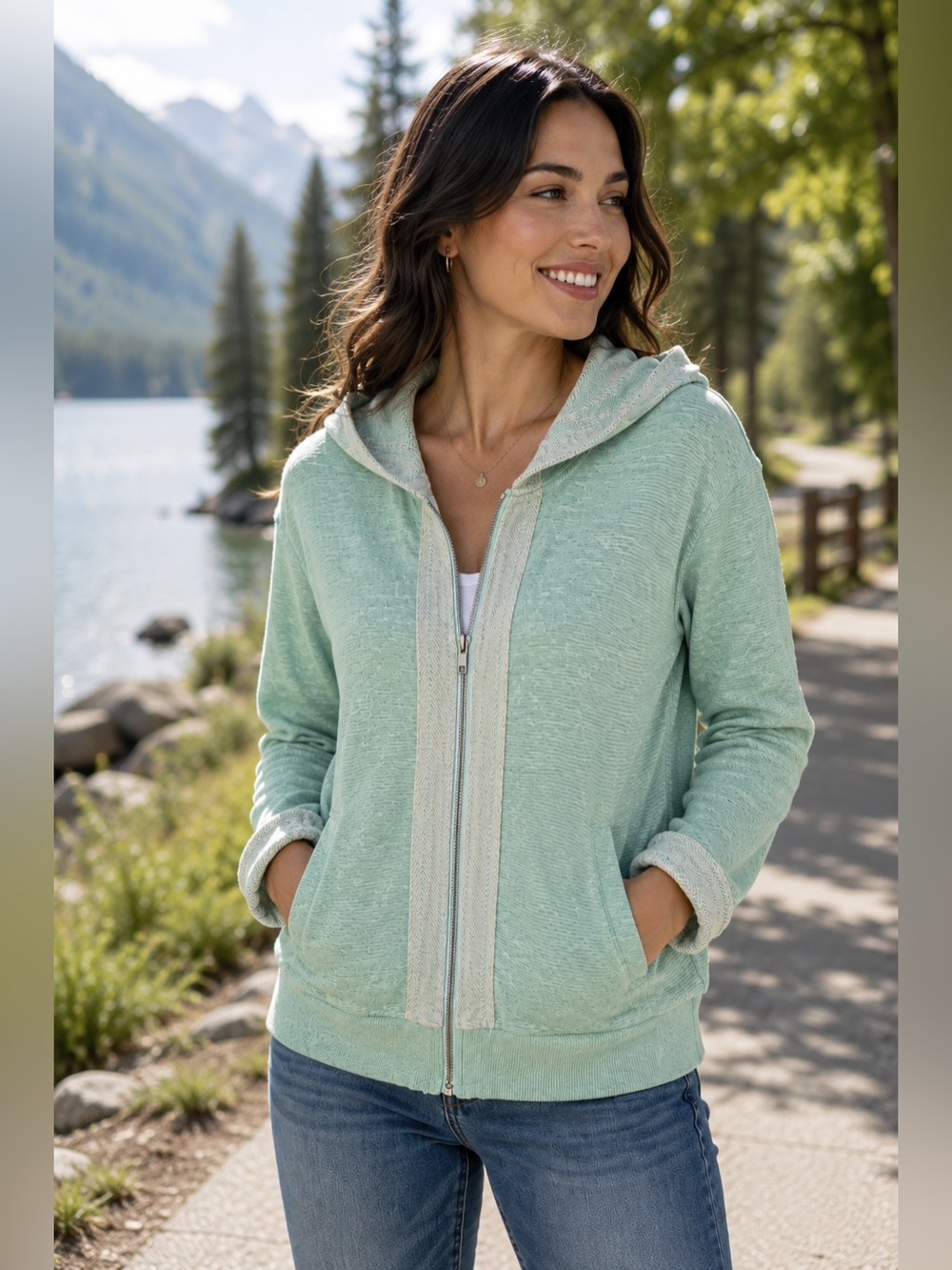 💚 Vanity Y2K Full Zip Hoodie | Women’s Small | Like New